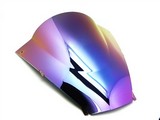 Kawasaki Ninja Zx-12R Iridium Rainbow Double Bubble Windscreen Shield 2002-2005